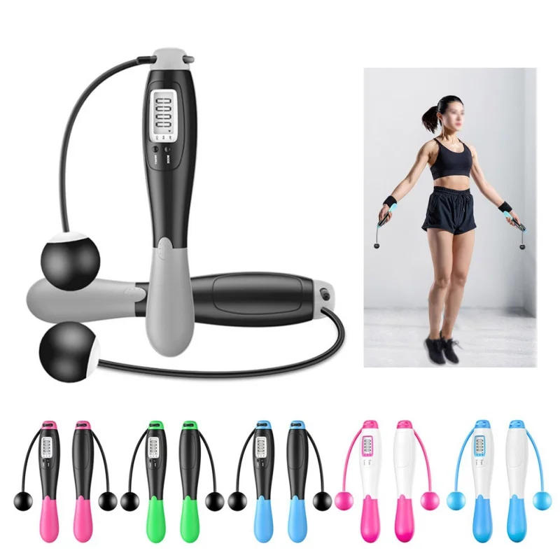 Description Picture 2 of item1PC Wired Wireless Jumping Rope Digital Calorie Counter Sport Fitness Exercise Rope Body Building Crossfit Cordless Skip Ropes