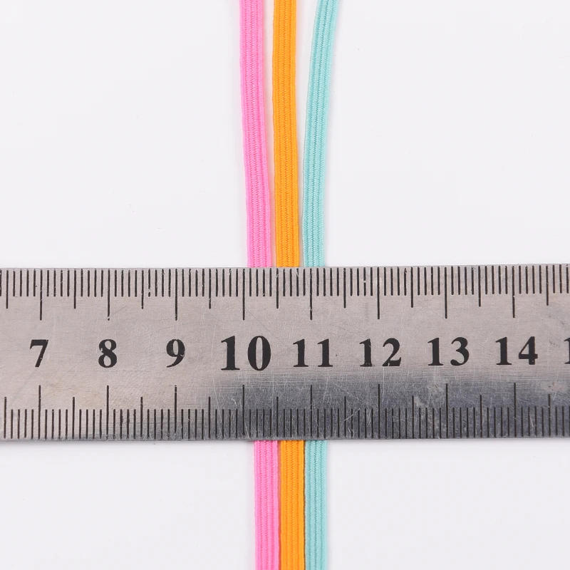 Description Picture 5 of item5/10Yard/lot 3mm Elastic Band Rubber Band Sewing Elastic Ribbon Elastic Spandex Band Trim Sewing Garment Accessories Lace Trim