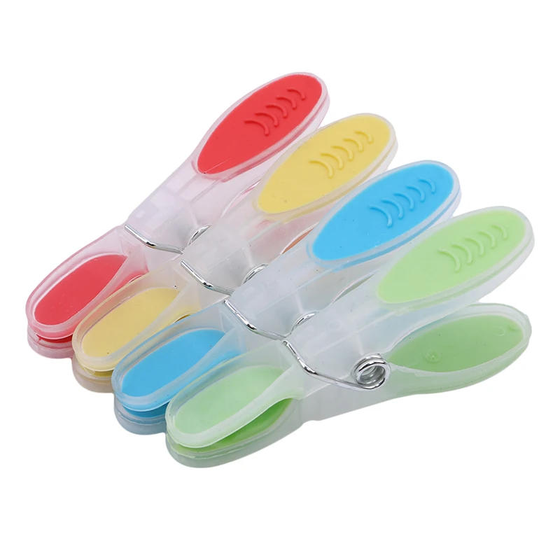 Description Picture 3 of item12pcs / Pack Soft Laundry Folder Small Drying Clip Plastic Clothespin Windproof Underwear Socks Drying Rack Clothespin