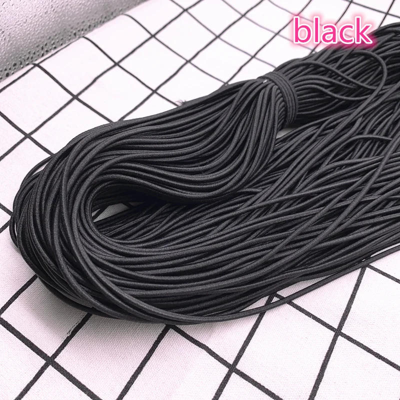 Description Picture 4 of itemNew 5yards 2mm 2.5mm High Elastic Round Elastic Band Rubber Band Elastic Cord for Jewelry Making Diy Accessories