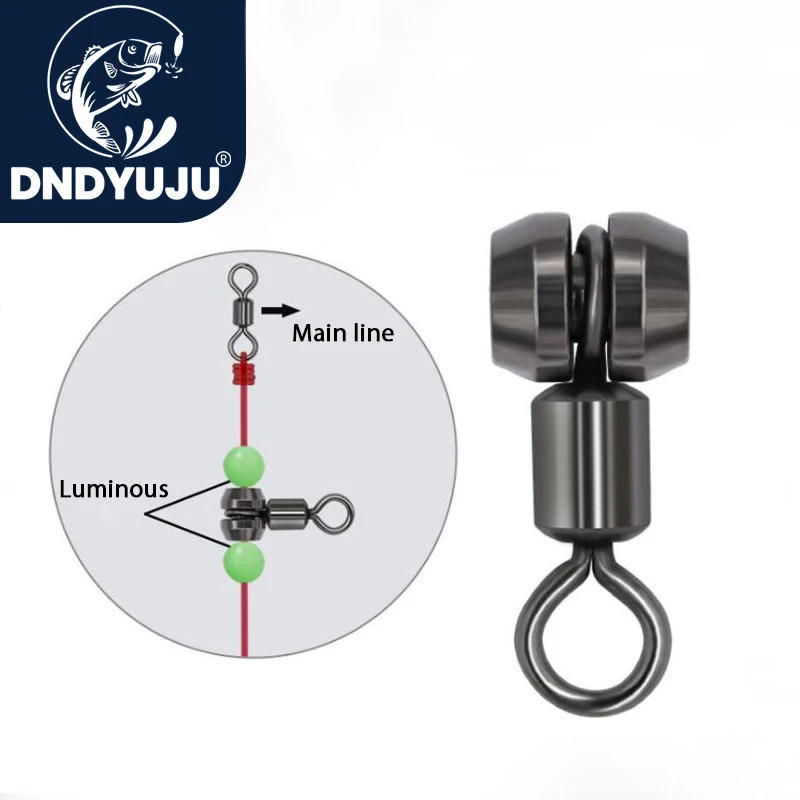 Description Picture 4 of itemDNDYUJU Spin Fishing Supplies Red Whale Ball Bearing Swivels Copper Head Swivels Coastal Carabiners for Fishing Accessories