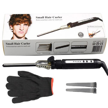 Professional 7mm Curler Iron Wand for Man Roller PTC Heating Cone Hair Styling Appliances Set Beauty Salon Styler for Women
