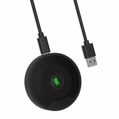 UM10 USB Conference Microphone 360° Omnidirectional Condenser PC Microphones Meeting Mic for Video Conference Gaming Chatting