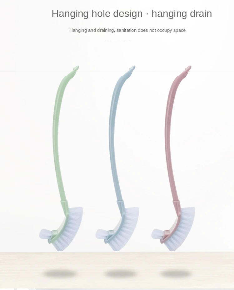 Description Picture 6 of itemHand Held Double-sided Long Handle Gap with Seat Toilet Brush No Dead Corner Toilet Environmental Protection Brush Toilet Clean