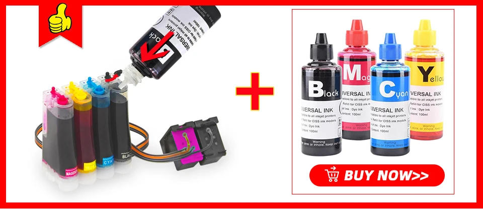 Description Picture 2 of itemDMYON Compatible for Iconic Brand PG445 CL446 Continuous Ink Supply System MG2440 MG2540 MG2940 MG2942 MG2944 Printer Cartridge