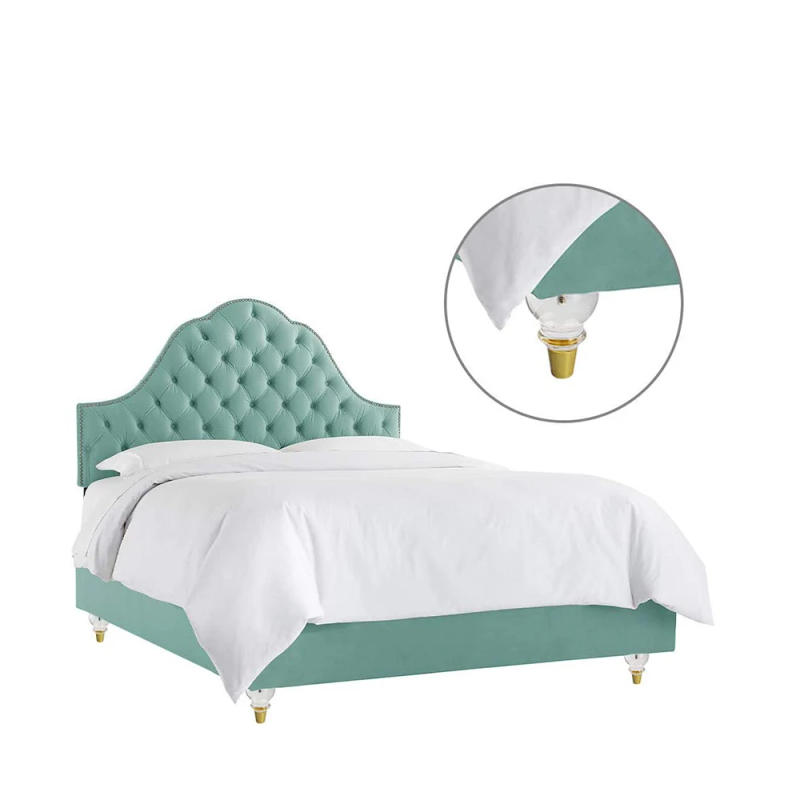 Description Picture 6 of item4.7‘’Acrylic Furniture Legs Gourd Shape Crystal Heavy Duty Furniture Feet for Replacement for Bed Cabinet Couch Dresser Sofa leg