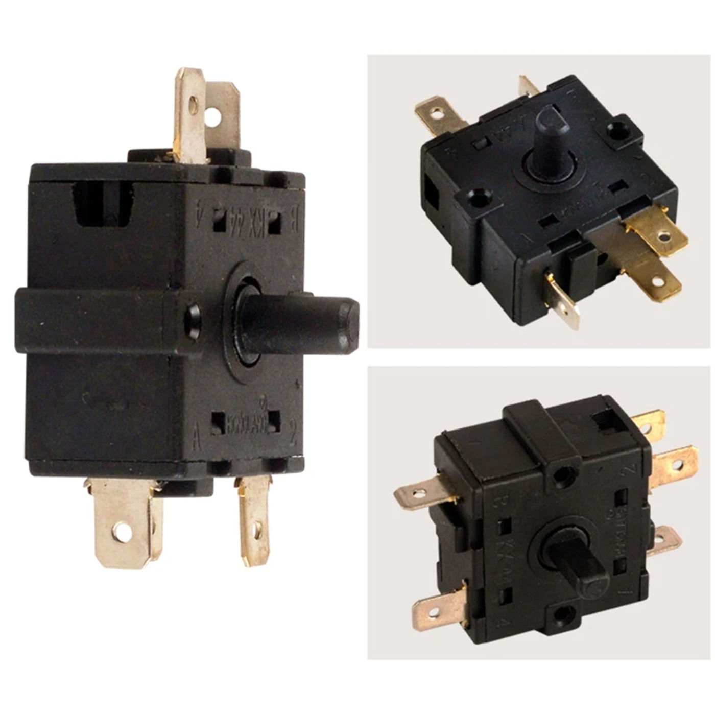 Description Picture 5 of itemDurable Replace 16A 5 Pin AC Electric Heater Gear Knob Switch Rotary Selector Thermostat Switch Temperature Control Switch 250V