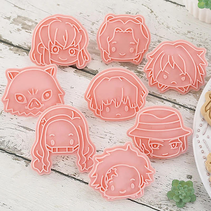 Description Picture 5 of itemAnime Demon Slayer Cookie Cutters Molds Set DIY Cartoon Cookie Stamp Pastry Tools Biscuit Mold for Baking Fondant Cutter