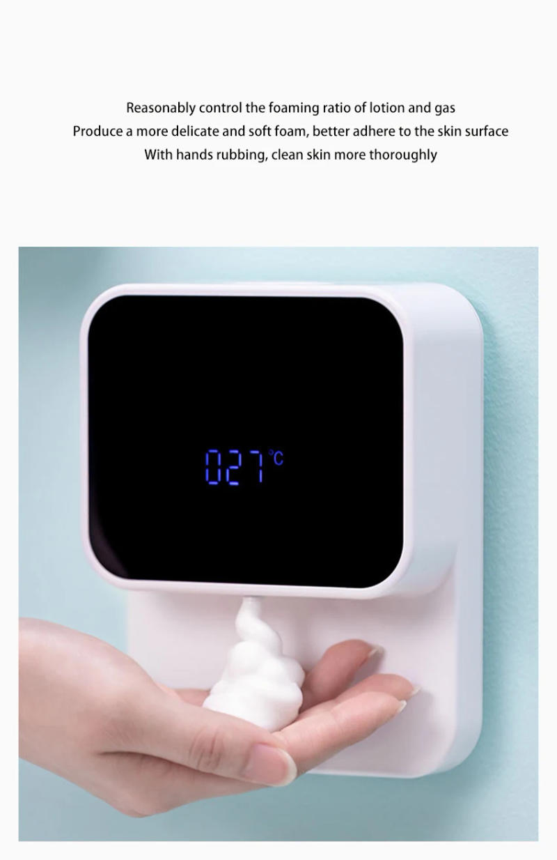 Description Picture 5 of itemWall-mounted LED Screen Hand Washing Machine Automatic Induction Foam Soap Dispenser Infrared Smart Hand Sanitizer Machine