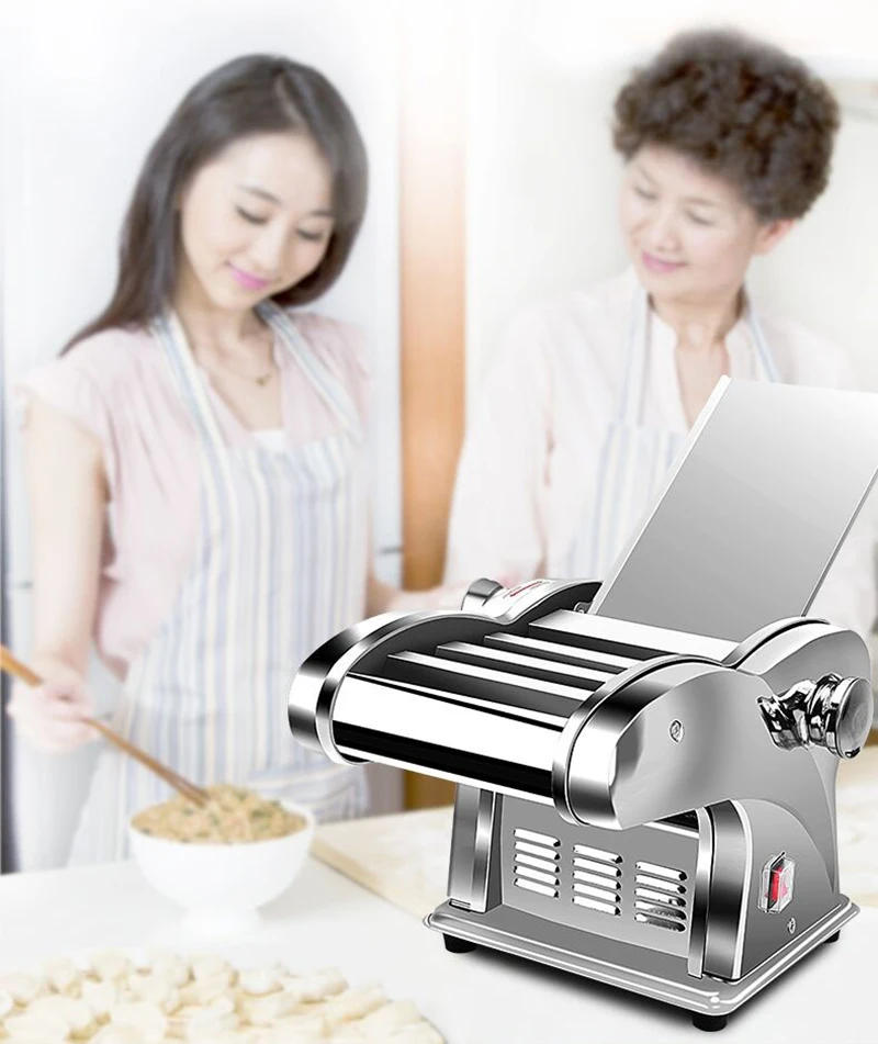 Description Picture 6 of item220V Multifunctional Electric Wonton Dumpling Skin Maker Electric Noodle Machine Thickness Adjustment Press Dough Make Noodles