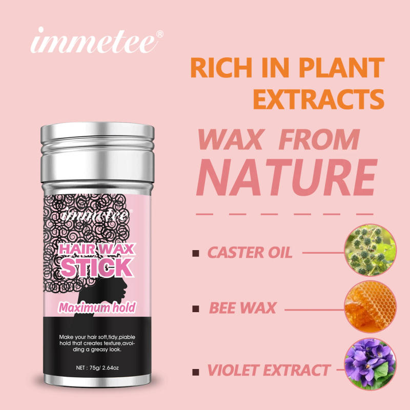 Description Picture 5 of itemHair Finishing Wax Stick Broken Hair Styling Refreshing Hair Fast Works Long Lasting Not Greasy Hair Shaping Wax Edge Control