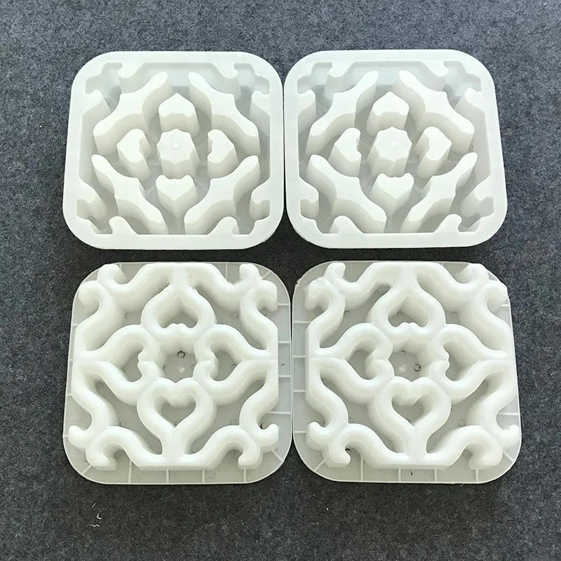 Description Picture 4 of itemCement Antique Brick Mold Square Garden wall Making Brick Mould 3D Carving Anti-Slip Concrete Plastic Paving Molds 30x30x6cm
