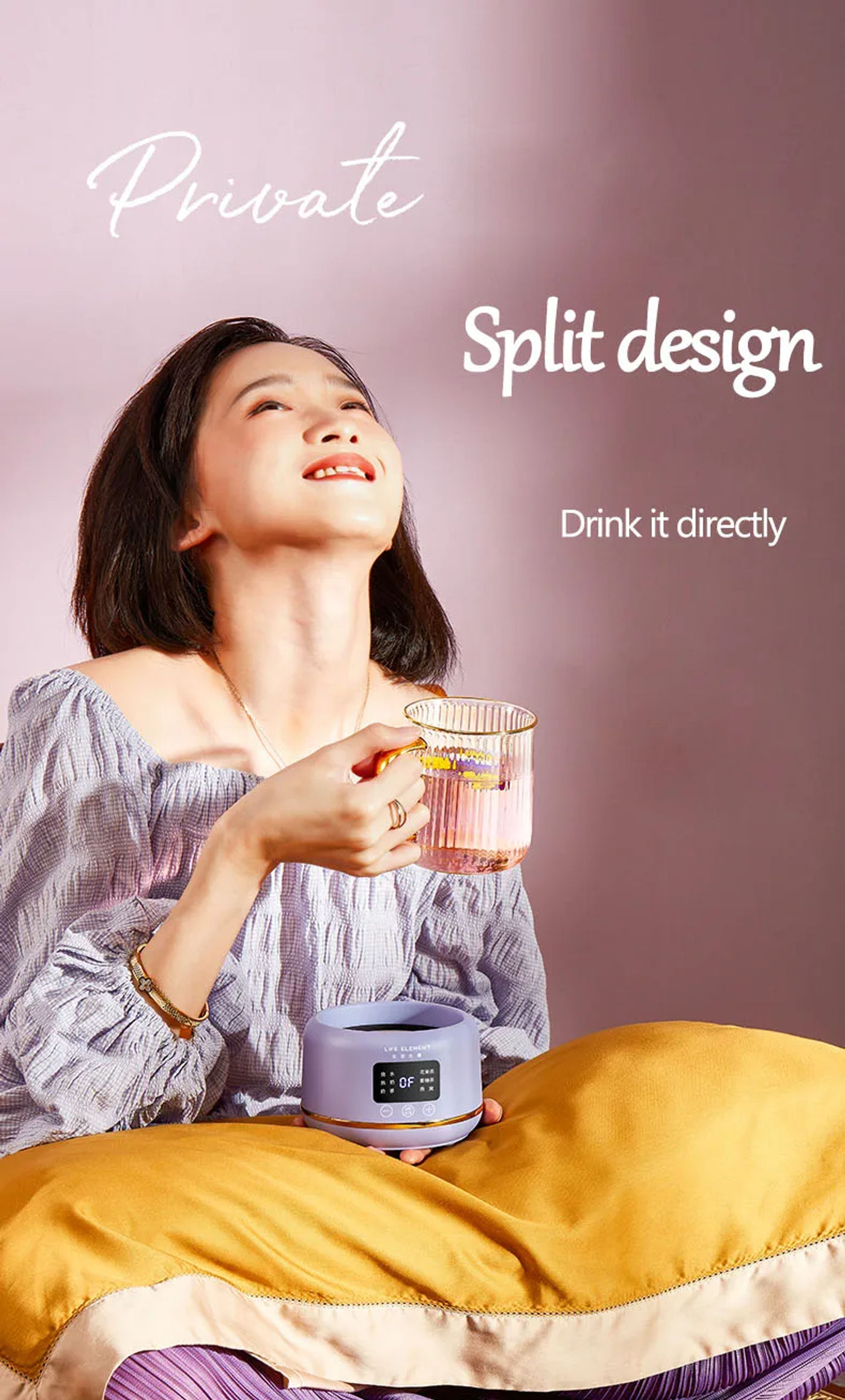 Description Picture 5 of item400ml Electric Kettle Tea Pot Health Preserving Pot Mini Boiled Water Pot Kettle Glass Stew Cup Multifunctional Teapot Office