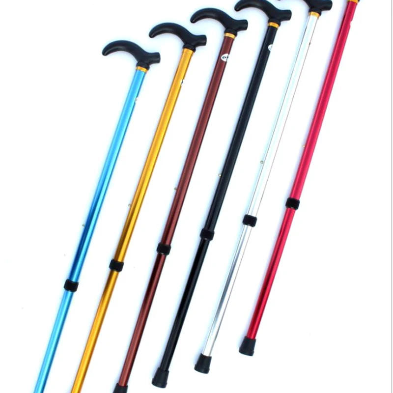 Description Picture 2 of itemAdjustable Walking Stick Cane 2 Section Stable Anti-Skid Anti Shock Cane Crutch For Old Man Hiking Trekking Poles Cane