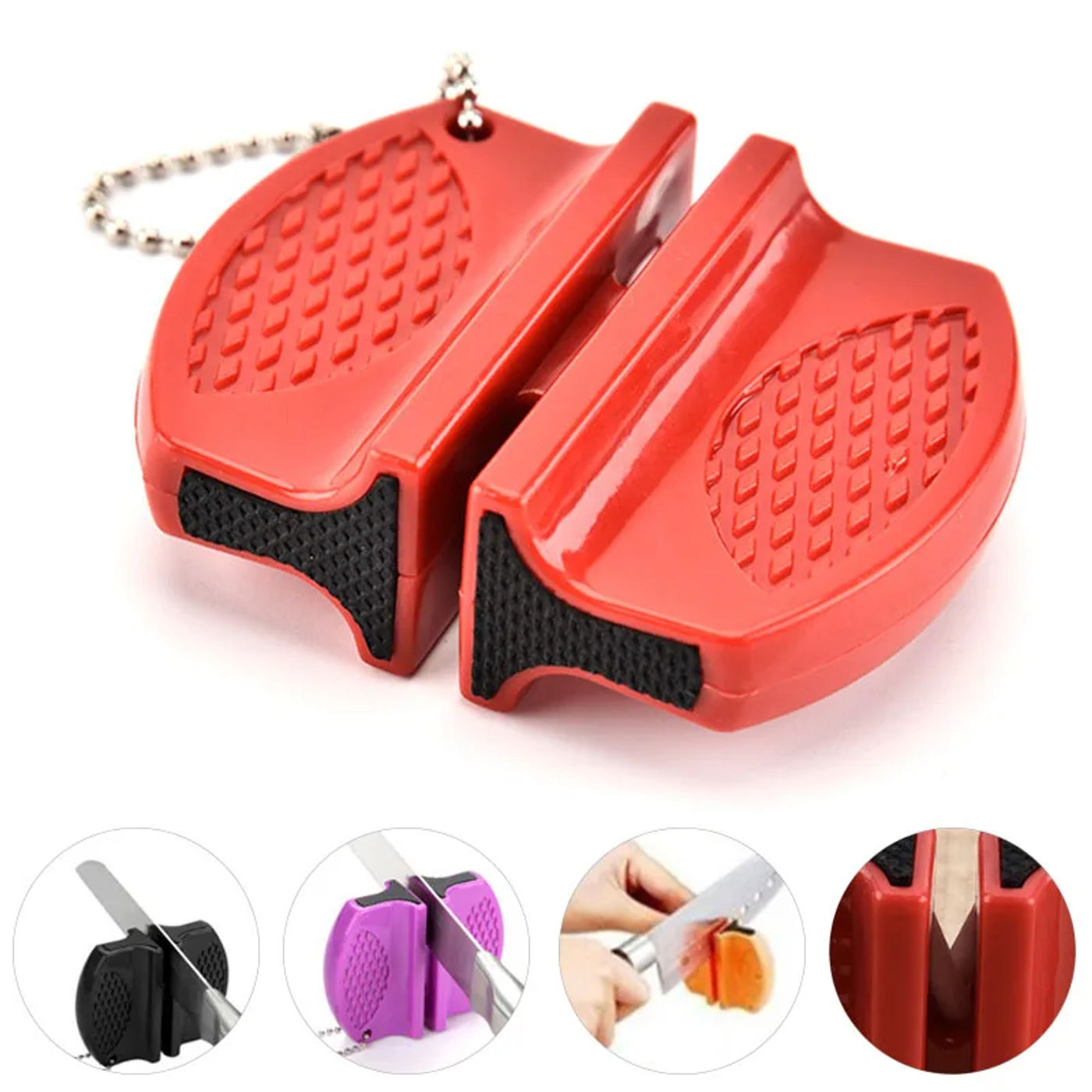 Description Picture 2 of itemKnife Sharpener Kitchen Sharpening Tool Quick Sharpener Stone Knife Blade Multi-function Non-Slip Knives Sharpening Suction