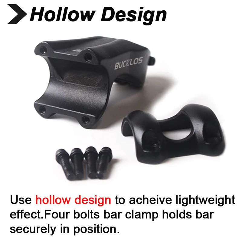 Description Picture 5 of itemBUCKLOS 31.8mm Bicycle Stem -17 Degree 70mm Road Mountain Bike Stem Ultralight MTB Power High Strength Bike TableCycling Part