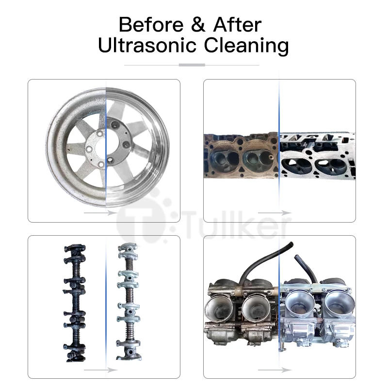 Description Picture 6 of itemElectroplated Part Phosphating Treatment Ultrasonic Cleaner Aluminum alloy Dirt Oil Rust Degrease Precision Part Ultrason Clean