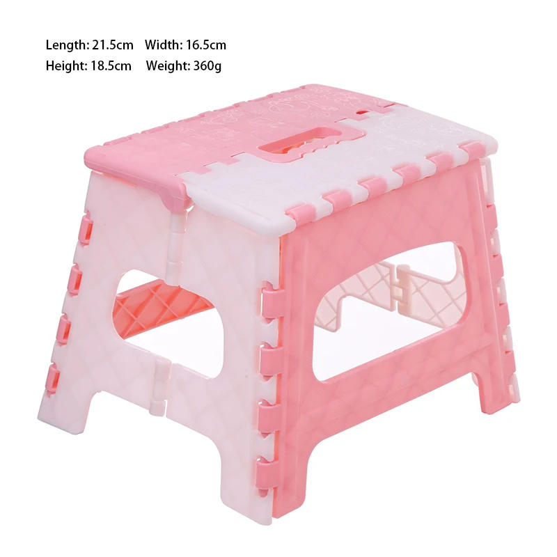 Description Picture 2 of itemPortable Plastic Folding Stool Multi Purpose Cartoon Children's Stool Stepstool Outdoor Hiking Fishing Foldable Stool Chair WF