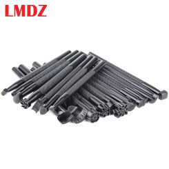 LMDZ 20 PCS Leather Stamping Tools, Different Shape Saddle Making Stamp Punch Set, Stamp  Carving Leather Craft Stamp Tools
