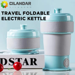 Portable kettle foldable electric kettle travel hot water boiling water household 304 small electric heating automatic power off