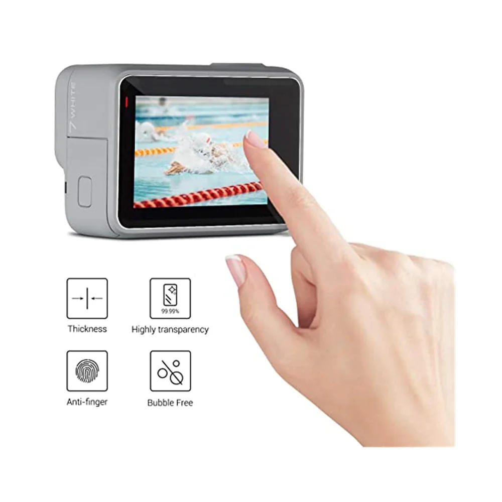 Description Picture 6 of itemTempered Glass Lens + LCD Screen Protector for GoPro Hero 7 Silver White Camera Protective Film for Go Pro 7 Accessories