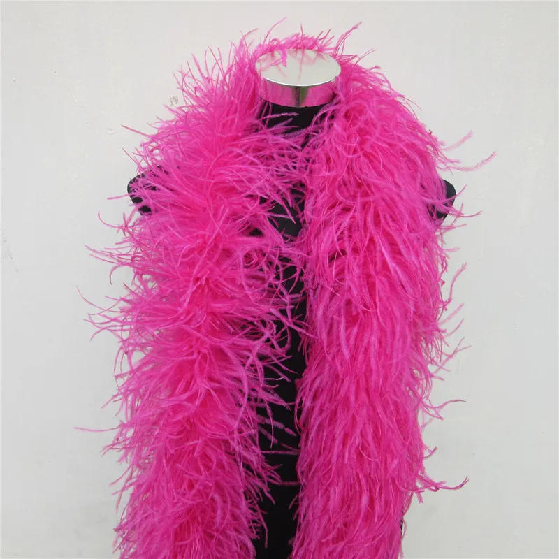 Description Picture 5 of item6 Layer Fluffy Ostrich Feather Boa 2 Meters Quality Feathers for Crafts Costumes Trim for Party Costume Shawl Available