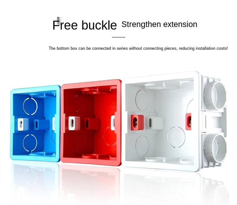 Description Picture 4 of itemModel 86 General Electric mounting box, switch socket junction box hidden inside mounting box, electrical socket and accessories