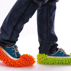 Floor Cleaning Mop Cloths Clean Slipper Microfiber Lazy Shoes Cover 1 PC Dust Cleaner Grazing Slippers House Bathroom