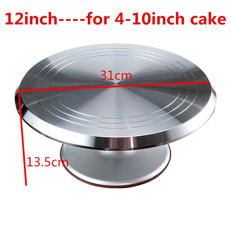 Description Picture 3 of itemcake stand Baking tool 10 12 14 inch mounted cream cake table Turntable Rotating table stand base turn around Decorating table