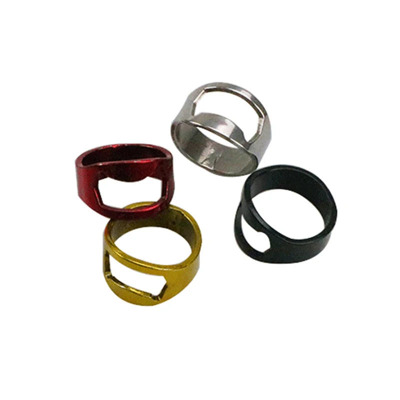 Description Picture 6 of item1Pc Multi-function Portable Stainless Steel Colorful Ring-Shape Opener Beer Bottle Opener Keyring Opener Bar Gadgets Decoration