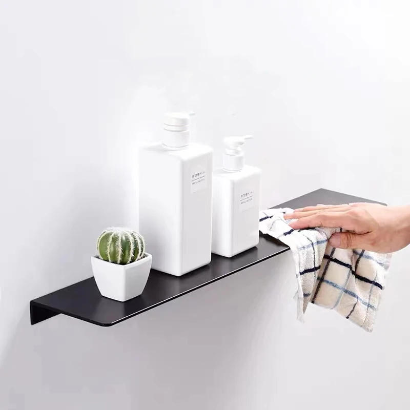 Description Picture 5 of itemBathroom Organizer Rack Black Space Aluminum Wall Mounted Kitchen Accessory Tray Shower Storage Rack Shampoo Cosmetic Shelf