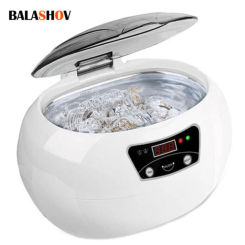 600ML Ultrasonic Cleaner Bath Timer for Jewelry Parts Glasses Manicure Stones Cutter Dental Razor Brush Ultrasound Sonic Cleaner