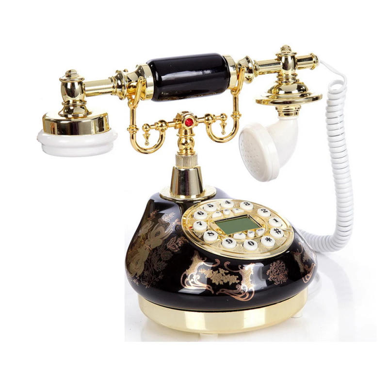 Description Picture 3 of itemCorded Telephone Retro Landline Phone for Home/Office/Hotel, China Ceramic Antique Telephones Old Fashion Decor Desktop Phone