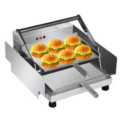 Bake Burger Machine Commercial Electric Hamburger Baking Oven Bread Grill Aluminum Double Layer Batch Bun Toaster Heater