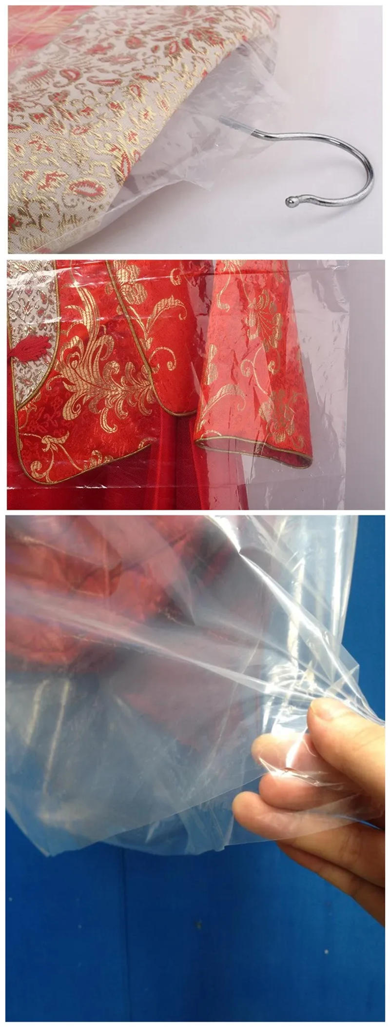 Description Picture 6 of itemTransparent Household Clothing Dust-proof Cover Men Suit Women Evening Dress Protect Cover Wardrobe Clothes Storage Hanging Bag