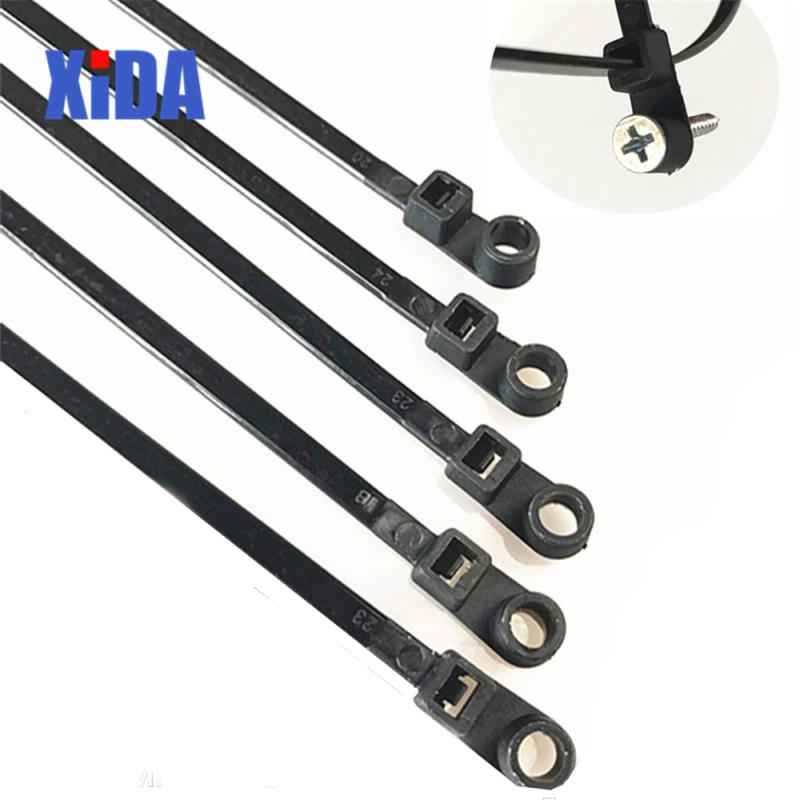 Description Picture 5 of itemNylon Cable Tie 3*100 4*200 Fixed Cable Tie Nylon Cable Zip Ties With Screw Hole Mount Self Locking Loop Wrap Bundle Tie Straps