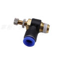 10pcs Pneumatic Speed Flow Controller Hose Tube 1/4"BSP 1/8" 3/8" 1/2" Male Gas Airflow Limit Valve Quick Fitting