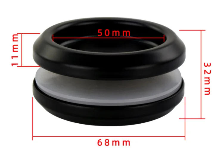 Description Picture 6 of item304 Stainless Steel Sliding Glass Door Back To Back Round Finger Knob Pull Shower Enclosure Bathroom Shiny Matte Black Rose Gold