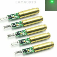 5pcs INDUSTRIAL/LAB 3VDC 532nm 5mW Green Laser Dot Diode Module w/ Driver Board