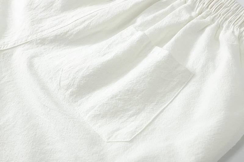 Description Picture 6 of itemNew Summer Linen Shorts Men Big Tall Summer Plus Size 6XL 7XL 8XL 9XL Elastic Waist Casual Flax Bermuda Male Beach Linen Clothes