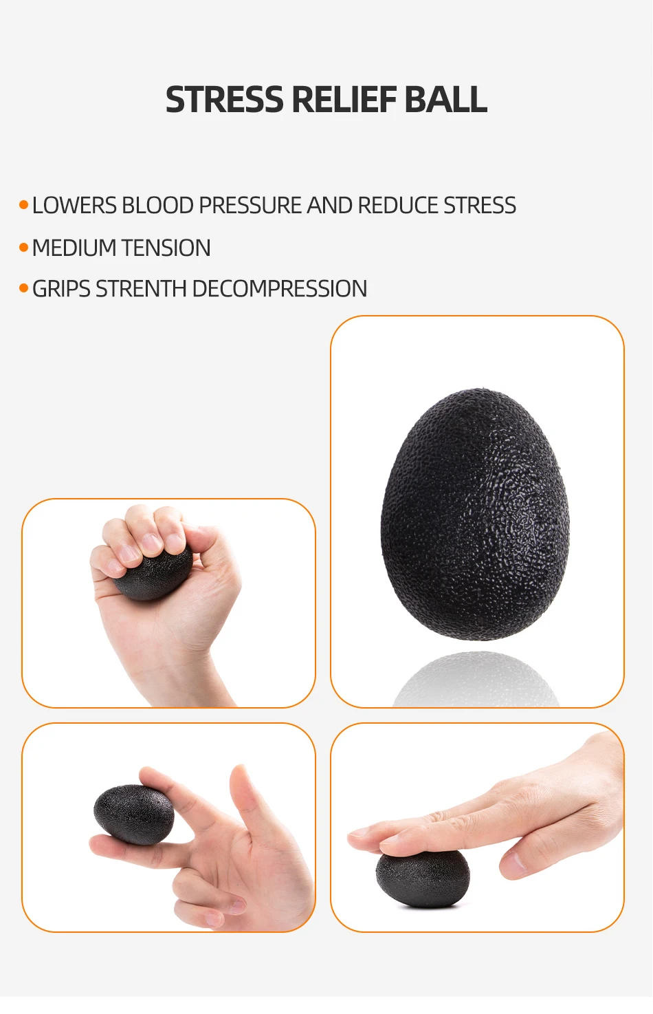 Description Picture 6 of itemGym Fitness Adjustable Count Hand Grip Set Finger Forearm Strength Muscle Recovery  Gripper Exerciser Trainer Ball Decompression