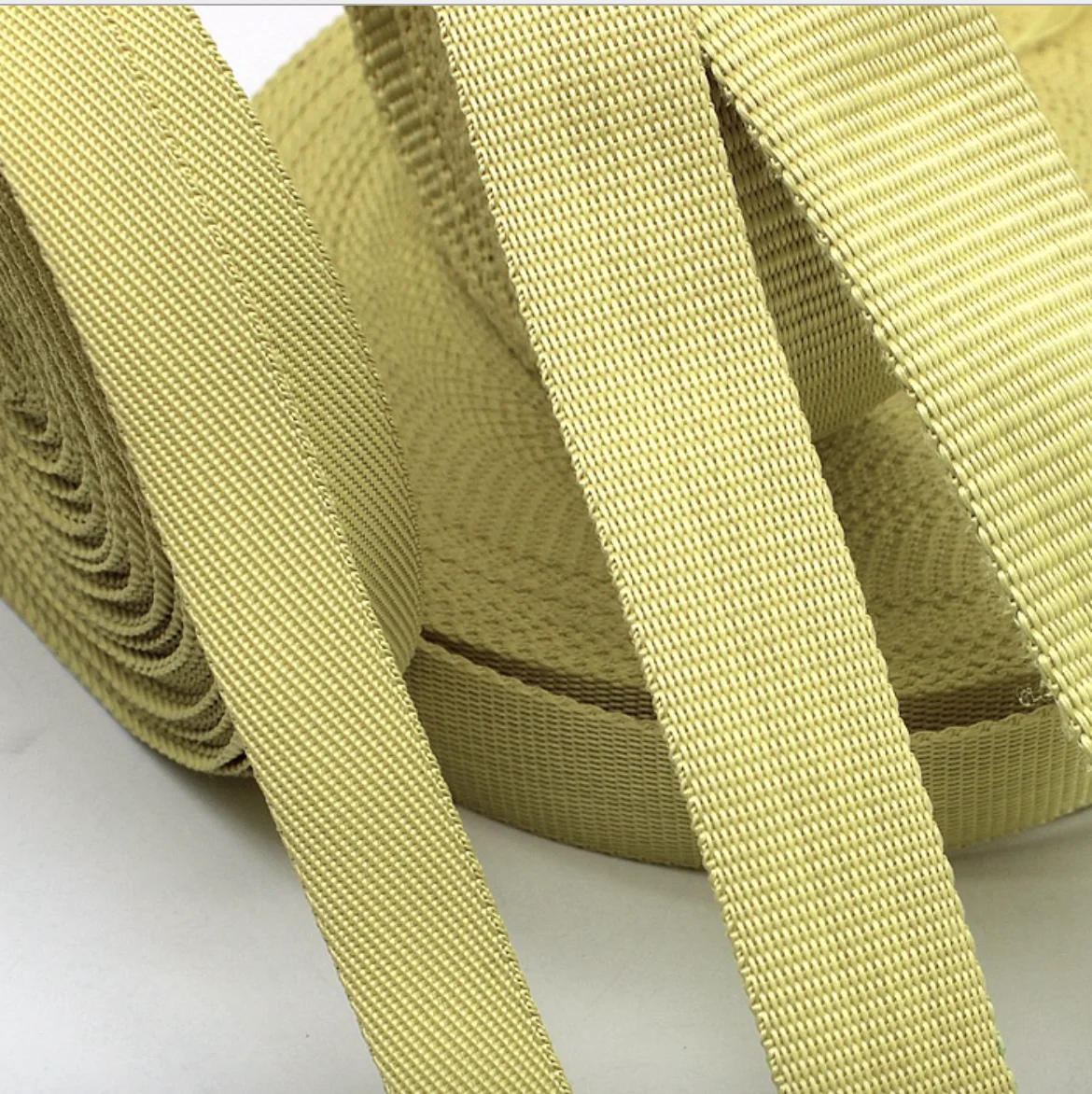 Description Picture 4 of itemHigh Strength Aramid Fiber Tape Meta Aramid Fiber Woven Tape Fabric Belt, Kevlar Fireproof Tape