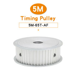 Timing Pulley 5M-65T Bore Size 8/10/12/14/15/16/17/19/20/22/25 mm Alloy Belt Pulley AF Shape For Width 15/20 mm Timing Belt
