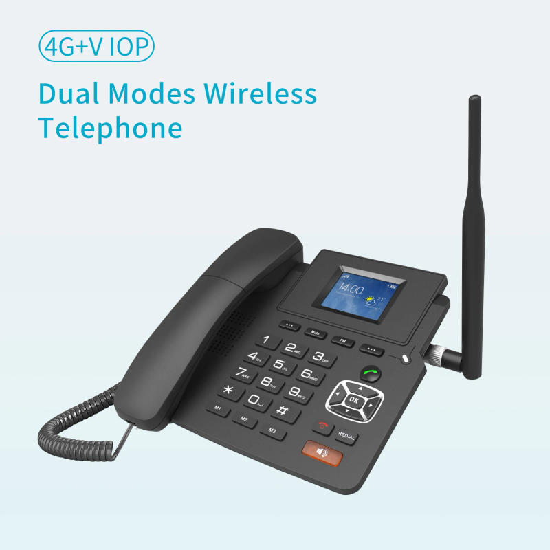 Description Picture 4 of item4G Desktop Dual modes Wireless Telephone 4G VOIP Phone Support 2 SIP Accounts WIFI SIM Card wi/ Antenna LCD Screen Auto Answer