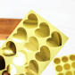 25pcs Gold Heart