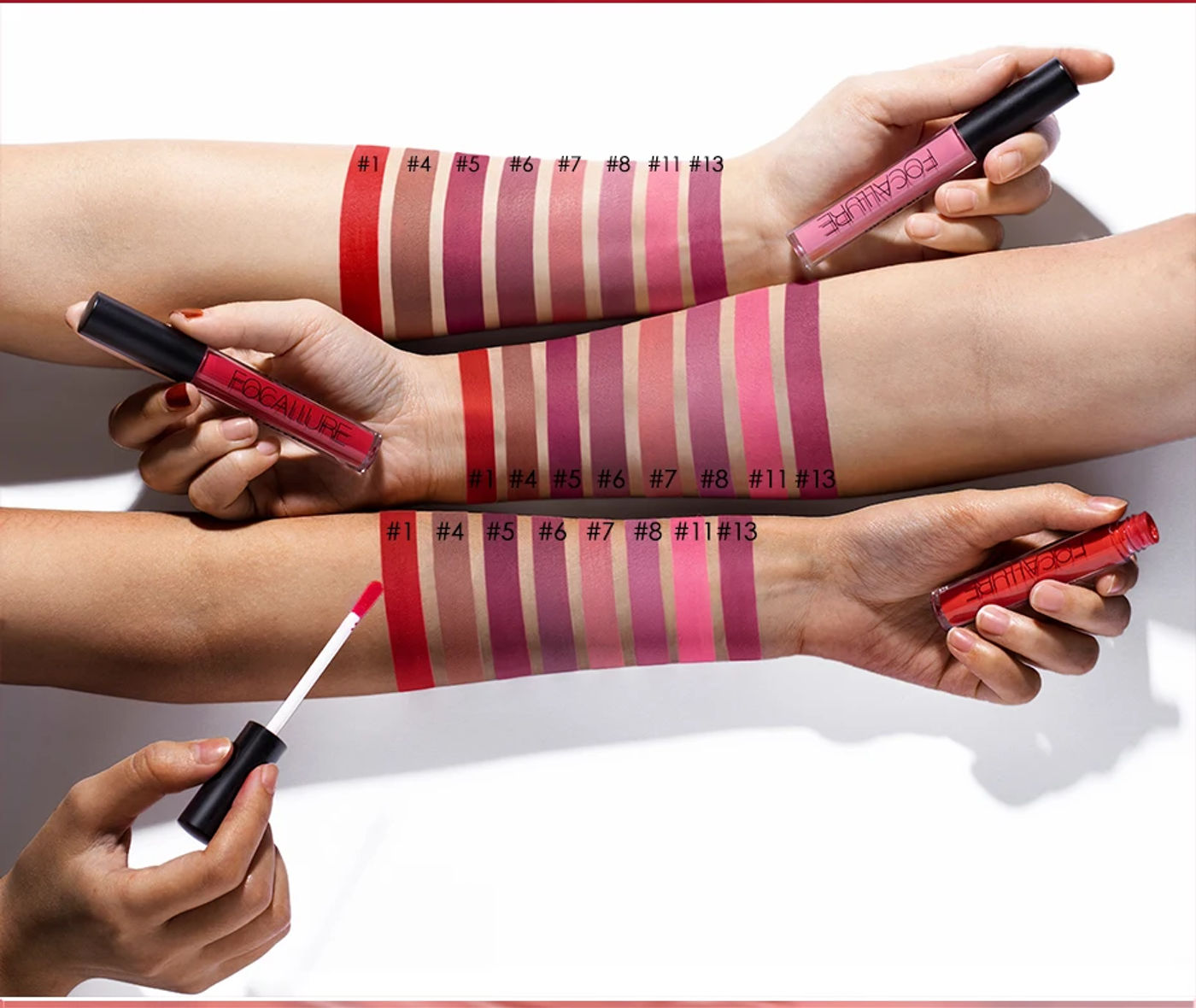 Description Picture 6 of itemWholesale FOCALLURE Matte Velvet Lip Gloss Long Lasting Waterproof Nude Non-Stick Cup Liquid Lipstick Women Lip Makeup Cosmetics