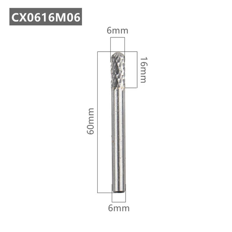 Description Picture 3 of itemTungsten Carbide Rotary File Tool CX Type Head Point Burr Grinder Abrasive Tools Drill Milling Carving Bit Tools