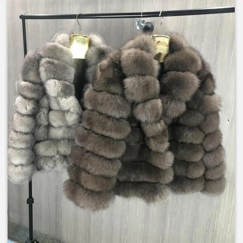 Description Picture 4 of itemReal Fox Fur Coat for Women, Detachable Transform Jacket, Removable Vest, Thick Warm Jacket, Solid Fur, Luxury Fashion