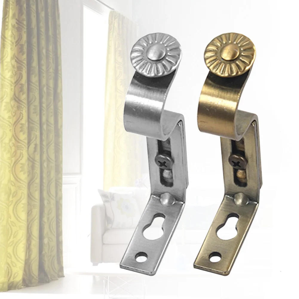 Description Picture 4 of itemModern Iron Hardware Holder Durable Home Practical With Screws Fixed Easy Install Support Window-Dressing Curtain Rod Bracket