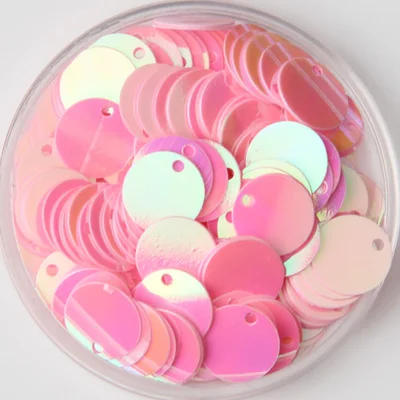 Description Picture 4 of item10mm Sequin Flat Round Edge Hole Loose Sequins for Carfs Kids Dance Dress DIY Decoration Lentejuelas Planas 200pcs